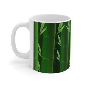 Serene Bamboo Ceramic Mug 11oz