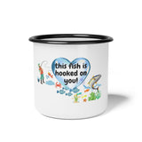 This Fish Is Hooked On You Enamel Camp Cup