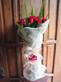 1-Dozen Classic Red Roses Bouquet